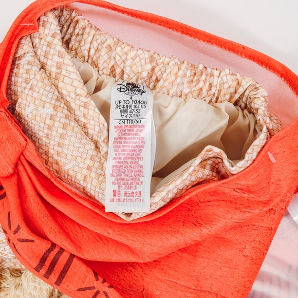 Disney Moana Costume - Red and Yellow - Picture 6 of 7